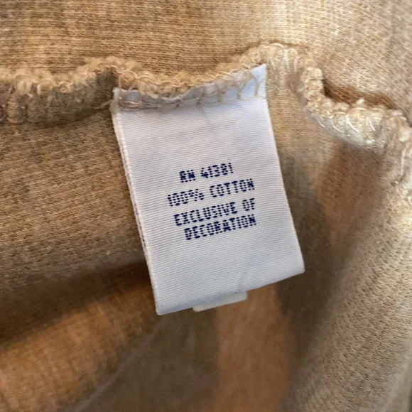 Polo Ralph Lauren ribbed knit in honey color soft cotton size 4XLT 1/4 zip - Picture 6 of 7